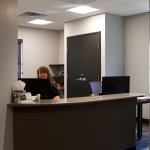 Interior photo: Columbia SC Prosthodontics practice Reception Desk