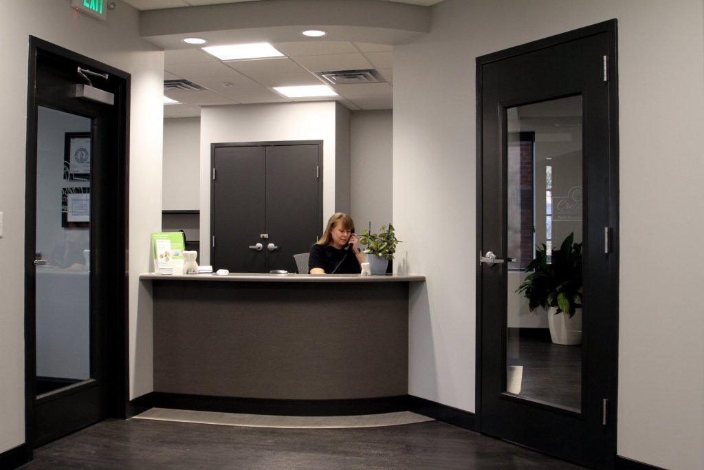 Interior photo: Columbia SC Prosthodontics practice Reception area